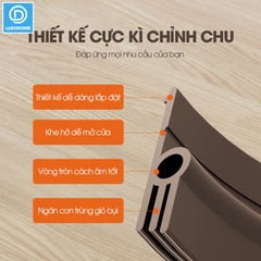 Ron chặn khe cửa dán một bên phiên bản nâng cấp 3 lớp giúp ngăn bụi gió và cách âm, tích hợp sẵn keo dán dể dàng lắp đặt