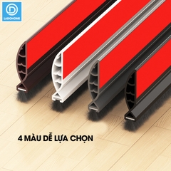 Thanh nệp cứng chặn chân cửa nhựa PVC dùng cho khe hở lớn tới 3cm, giúp ngăn gió bụi, con trùng, cách âm cách nhiệt
