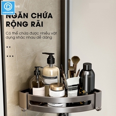 Kệ nhà tắm treo tường SQ-6229 nhôm anod không rỉ