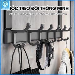 Móc treo sau cửa tiêt kiệm không gian SQ-RX05 nhôm anod
