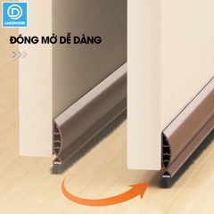 Thanh nệp cứng chặn chân cửa nhựa PVC dùng cho khe hở lớn tới 3cm, giúp ngăn gió bụi, con trùng, cách âm cách nhiệt