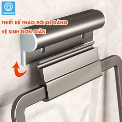 Giá để nắp nồi treo tường, giá treo nắp vung LH-6337 Nhôm Anod không rỉ + tặng keo dán, tắt kê và vít