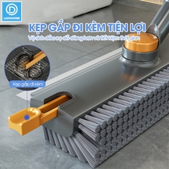 Cây chà sàn C16, chổi chà cọ sàn và gạt nước 2 trong 1, phiên bản nâng cấp với mặt bàn chải mở rộng chữ V chà mọi góc nghách