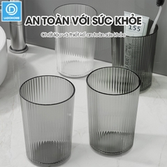Cốc nước súc miệng, cốc đánh răng, ly uống nước A01 nhựa PET trong suốt