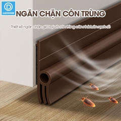 Ron chặn khe cửa dán một bên phiên bản nâng cấp 3 lớp giúp ngăn bụi gió và cách âm, tích hợp sẵn keo dán dể dàng lắp đặt