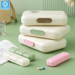 Hộp chia thuốc JW2728 có ron su chống ẩm, hộp chia 7 ngày 4 buổi sáng trưa chiều tối
