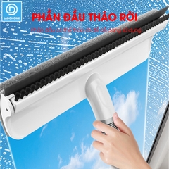 Cây lâu kính C10, lau cửa sổ kính kết hợp gạt nước và chà bùi bẩn + Tặng kèm 2 miếng lau thay thế