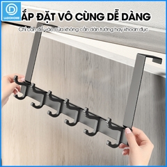 Móc treo sau cửa tiêt kiệm không gian SQ-RX05 nhôm anod