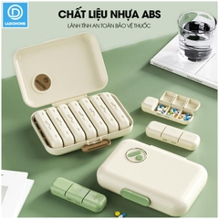 Hộp chia thuốc JW2728 có ron su chống ẩm, hộp chia 7 ngày 4 buổi sáng trưa chiều tối