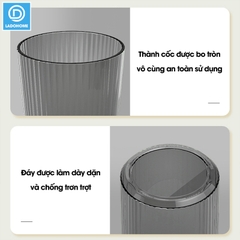 Cốc nước súc miệng, cốc đánh răng, ly uống nước A01 nhựa PET trong suốt