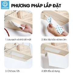 Giá treo túi đựng thực phẩm, thanh treo màn bọc thực phẩm, móc treo khăn lau nhà bếp LH-4102 Nhôm Anod không rỉ