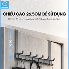 Móc treo sau cửa tiêt kiệm không gian SQ-RX05 nhôm anod