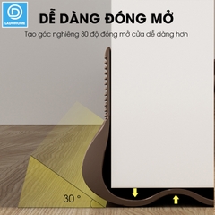 Thanh chèn chân cửa ngăn gió bụi côn trùng nhựa PVC D1949, dùng được cho cửa mở quay có độ dày 3-5cm, khe hở không quá 2cm