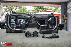 Cụm đèn pha Full LED 2 Projector phong cách MATRIX cho Ford Ranger 2023
