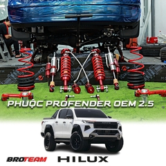 Độ bộ phuộc giảm xóc Profender xe Toyota Hilux