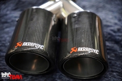 Chụp Đuôi Pô Akrapovic Cacbon Kép Cho Ford Everest