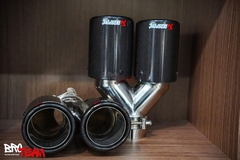 Chụp Đuôi Pô Akrapovic Cacbon Kép Cho Ford Everest