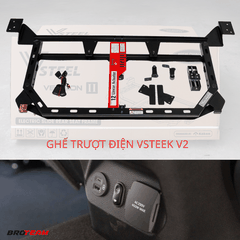 Ghế trượt điện băng sau xe bán tải Vsteel V2