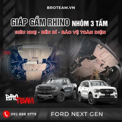 Giáp gầm Rhino bằng nhôm 3 tấm