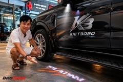 LED Chân Gương Chiếu Logo Platinum