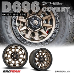 Mâm Fuel Covert D696 Matte Bronze Black Ring
