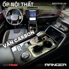 Ốp nội thất vân carbon Ford Ranger