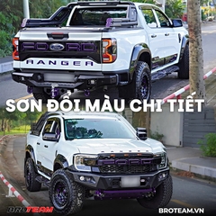 Sơn đổi màu xe Ford Ranger chi tiết