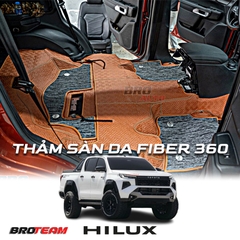 Thảm sàn da ô tô Fiber 360 cho Toyota Hilux