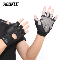Găng tay nửa ngón tập gym cao cấp Aolikes A-113