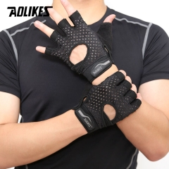 Găng tay nửa ngón tập gym cao cấp Aolikes A-113