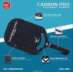 Vợt Pickleball Wika Carbon Pro