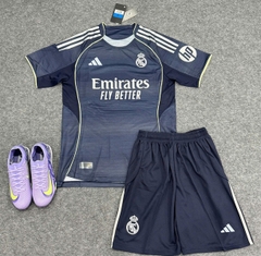 QA REAL MADRID XÁM ĐEN FEX 25/26