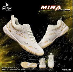 Giày Cầu Lông Mira Lighter Trắng Vàng
