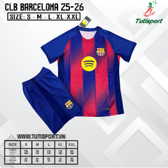 Quần Áo Bóng Đá CLB Barcelona Xanh Mùa 25/26