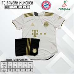 Áo Bóng Đá CLB Bayern Munich Trắng 2022-2023