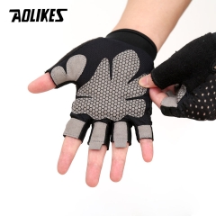 Găng tay nửa ngón tập gym cao cấp Aolikes A-113