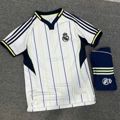 QA REAL MADRID TRẮNG SỌC XANH