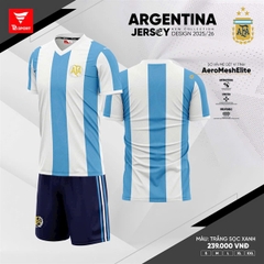 QA Bóng Đá Argentina Fex Trắng 25/26