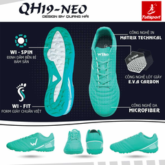 Giày đá bóng Wika QH19 NEO Quang Hải Xanh Lam