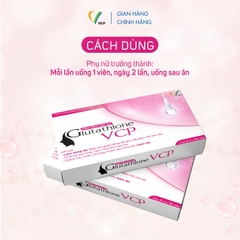 [MUA 5 TẶNG 1] TPBVSK Viên uống đẹp da Glutathione VCP - Hỗ trợ làm sáng da, giảm các triệu chứng nhăn da, khô da, nám da - Hộp 20 viên