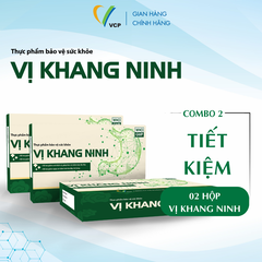 [COMBO 2 HỘP] TPBVSK VỊ KHANG NINH - Hỗ trợ giảm acid dịch vị, giúp bảo vệ niêm mạc dạ dày - Hỗ trợ giảm nguy cơ viêm loét dạ dày tá tràng - Hộp 30 viên