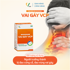 [MUA 4 TẶNG 1] TPBVSK Vai Gáy VCP - Hỗ trợ cải thiện tình trạng đau cứng cổ, đau vùng vai gáy - Hộp 20 gói