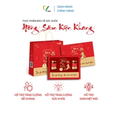 TPBVSK HỒNG SÂM KIỆN KHANG - HỘP QUÀ TẾT (Combo 2 lọ 30 viên)