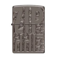 Bật Lửa ZIPPO - Luxury- Armor® Reverse Carve Zippo Design (Black Ice)