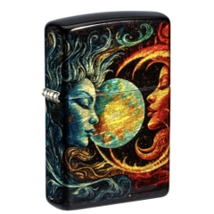 Bật Lửa ZIPPO - Classic - Sun and Moon Design (Mặt Trăng Và Mặt Trời)