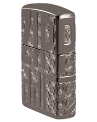 Bật Lửa ZIPPO - Luxury- Armor® Reverse Carve Zippo Design (Black Ice)