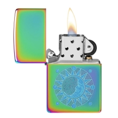 Bật Lửa ZIPPO - Classic - Sun Design ( Mặt Trời Bảy Màu )