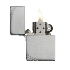 Bật Lửa ZIPPO - 1935 - Replica Brushed Chrome ( Chặt Góc Bản Lề )