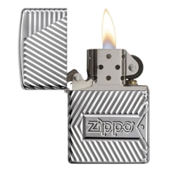 Bật Lửa ZIPPO - Armor - Bolts Design (Cạnh Sườn Lửa Đỏ)