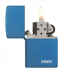 Bật Lửa ZIPPO - Classic - High Polish Blue Zippo Logo (Xanh Saphire Logo Zippo)